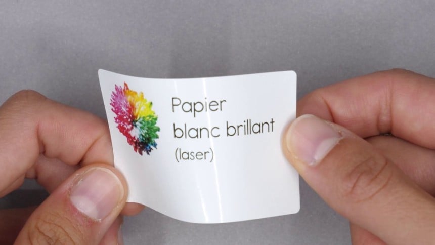Etiquettes papier Blanc brillant Laize étiquette 38.0 mm Hauteur