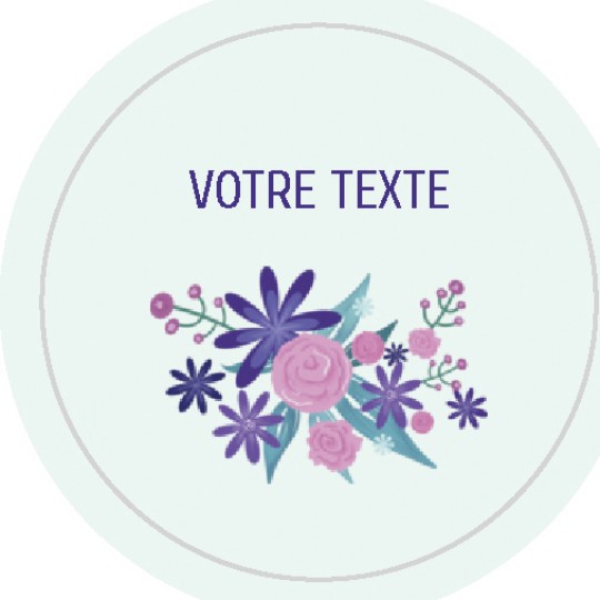 Étiquette autocollante / Stickers - Thème Champêtre bohème Rose - Mmez  Creazioni