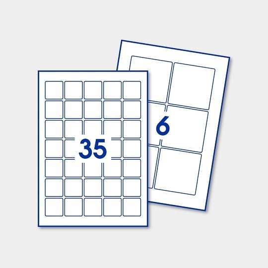 Planche d'étiquettes carrées - Étiquettes personnalisées – StickerGreen
