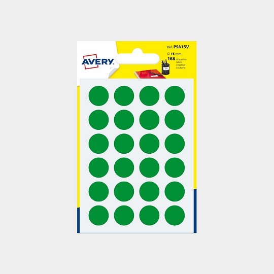 Lot de 700 pastilles autocollantes rondes de 19 mm - Vert - Étanche - Petites  étiquettes de code couleur : : Fournitures de bureau
