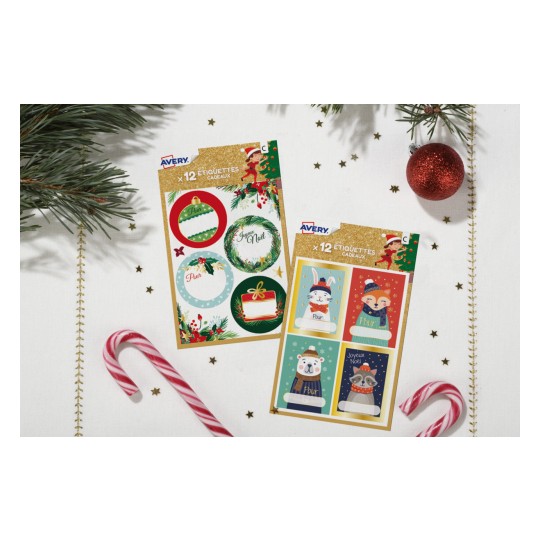 Kit de 10 étiquettes cadeaux lutins de Noël exclusives
